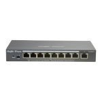 REY_RG-ES209GC-P - Switch Managed Layer 2, Gigabit, 8 PoE+ 1 uplink, Cloud, 120W max