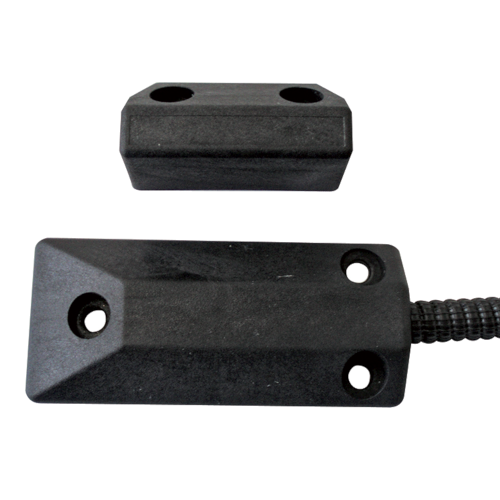 UTKCB03G - Contatto mag. per basculanti, dist.max reed 25mm, IP65, in plastica ultraresistente, cavo con guaina 1mt (85x38x13), colore nero