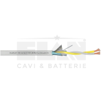 ELA_032155 - Cavo Segnale Twistato PVC 2x1,50 Tw+SCH, RAME 100%, Uo=400 V, PVC antifiamma (Bobina da 500mt)