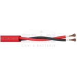 ELA_272071R - Cavo Incendio Schermato 2x0.75 TW, non schermato, LSZH (rossa), EN50200 (Matassa da 100mt)