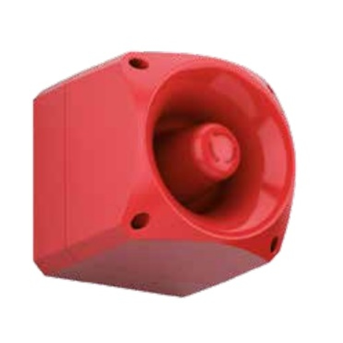 UTKASNEX110DC - Avvisatore acustico 110dB, 10-50mA, EN54-3 a parete IP66 - rosso