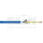 ELA_042051 - Cavo Allarme Blu Scher Twistato 2x0.50, RAME 100%, Uo=400 V, DOPPIA GUAINA Specifico per barriere (Matassa da 100mt)