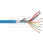 ELA_047065 - Cavo Allarme Blu Scher 2x0.75 + 6x0.22, RAME 100%, Uo=400 V, Doppia Guaina in PVC antifiamma (Bobina da 500mt)