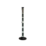 POL_MES_SMA_9200_220V - Colonna IR 8 raggi (4TX+4RX) h 200cm, 100m, alimentatore e batteria 12V 0,8Ah inclusi