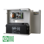 WOL_W-UC-2770ENC - Stazione di alimentazione 27,6Vdc 6,4A EN54-4, alloggio per 2 batterie da 12V 27Ah