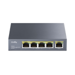BD_POE40 - Switch PoE extender, 1 ingresso PoE (60W max), 4 uscite PoE (30W max per porta), 1000Mbps