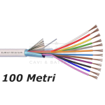 ELA_020121 - Cavo Allarme Schermato 12x0.22, RAME 100%, Uo=400 V, PVC antifiamma CEI 20/22 III (Matassa da 100mt)