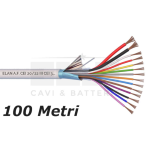 ELA_027121 - Cavo Allarme Scherm 2x0.75 + 12x0.22, RAME 100%, Uo=400 V, PVC antifiamma CEI 20/22 III (Matassa da 100mt)