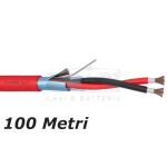 ELA_282051R - Cavo Incendio Schermato 2x0.50 TW, RAME 100%, LSZH, Uo=400V, EN50200 (PH120) (Matassa da 100mt)