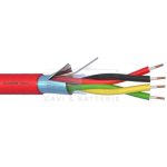 ELA_284801R - Cavo Incendio Schermato 2x2x8/10 TW, RAME 100%, LSZH, Uo=400V, EN50200 (PH120) (Matassa da 100mt)