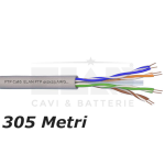 ELA_098233S - FTP CAT6 4x2x23AWG LSZH Uo=400V, RAME 100%, schermato (MATASSA da 305 mt)