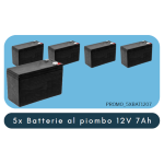 PROMO_5XBAT1207 - 5x Batteria al piombo ric. 12V 7Ah