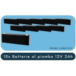 PROMO_10XBAT1202 - 10x Batteria al piombo ric. 12V 2Ah