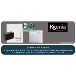 PROMO_KITKSENIA0725 - 1x centrale LARES 4.0 - 40  + 1x box metallico 25x29 con alimentatore + 1x tastiera ERGO-M + 1x batteria al piombo 12V 7Ah