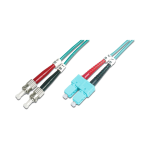 CAVO_FIBRA_MULTI_SC/ST_02M_OM3 - Cavo patch in fibra ottica multimodale, 2 metri, connettori SC-ST, guaina LSZH, OM3