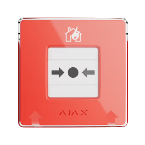 AJA_MANUALCALLPOINT-R - Pulsante incendio ripristinabile wireless rosso