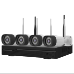 ES_KITWIFI4BF3+10CH - Kit WIFI con 4 Bullet 3MP 4MM + 1 NVR 10CH + accessori