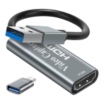 USB-HDMI-IN - Adattatore ingresso HDMI su USB, scheda acquisizione video max 4K@30Hz, Plug and Play