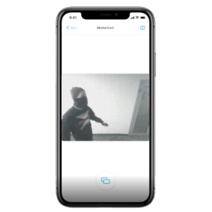AJA_MOTIONCAM-W - Rilevatore di movimento wireless con fotocamera integrata, colore bianco