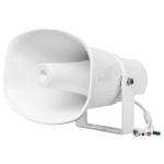 VT_DSPPA-POE170VF - Altoparlante a tromba IP da parete, ingresso audio RCA, ONVIF, PoE+ o 24V 2A, da esterno