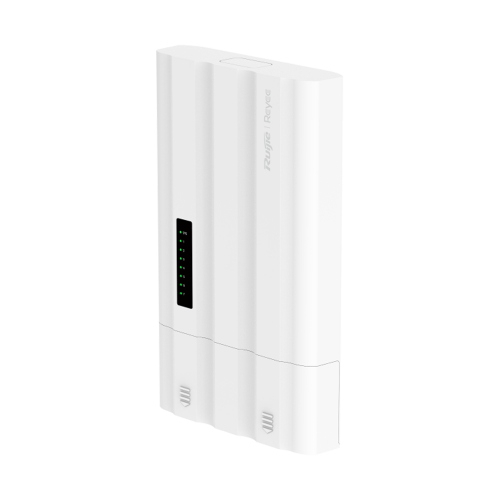 REY_RG-ES207GS-AC-OD - Switch Managed Layer 2, da esterno IP65 con staffa da palo, Gigabit, 4 PoE+ 1 uplink + 2 SFP, Cloud, 60W max, alimentazione 230V