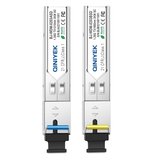 ES_SFP-MINIGBIC-SC - Coppia di moduli Mini GBIC SFP 1550 / 1310 nm, monomodale, connettore SC, 3 km, GIGABIT