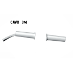 UTKCI01C3 - Contatto mag. da incasso a sigaretta, dist.max reed 12mm, in plastica, cavo 3mt (9x32), colore bianco