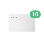 AJA_PASS-10-W - Lotto di Carta contactless Pass, colore bianco (10 pezzi)