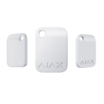 AJA_TAG-01-W - Portachiavi contactless Tag, colore bianco (1 pezzo)