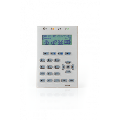 IN_NCODE/GB - Tastiera con display grafico e retroilluminazione programmabile. Colore bianco.
