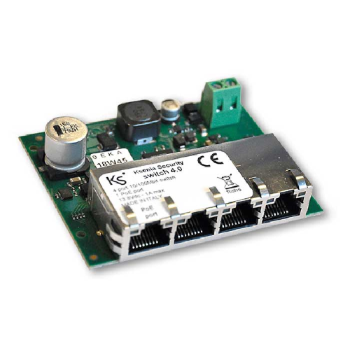 KSI4400000.300 - Switch 10/100Mbit 4 porte (1 PoE) compatto switch 4.0
