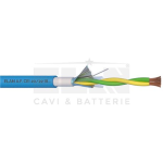 ELA_042151 - Cavo Segnale Blu Scher Twistato 2x1.50, RAME 100%, Uo=400 V, DOPPIA GUAINA (Matassa da 100mt)