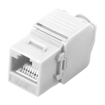 VT_KS5E-TL180 - Porta RJ45 cat5e keystone bianca, installazione senza strumenti