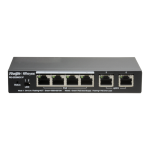 REY_RG-ES206GC-P - Switch Managed Layer 2, Gigabit, 4 PoE+ 2 uplink, Cloud, 54W max