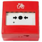 IN_EC0020 - Pulsante manuale di allarme analogico indirizzato ripristinabile. per uso interno. contenitore termoplastico di colore rosso.