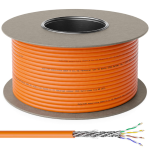 CAVO-CAT7-100M-ARANCIO - Matassa S/FTP PIMF Cavo CAT7 Rame RIGIDO 100m ARANCIONE