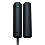AJA_DOORPROTECT-F-B - Contatto magnetico filare FIBRA con 1 ingresso ausiliario, colore nero